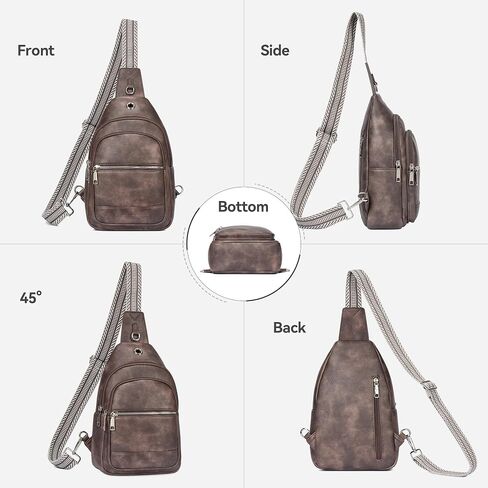 BOSTANTEN 7L Sling Bag For Women CrossBody Bags Large Cross Body Purse Vegan Leather Sling Backpack for Travel Essentials in Saudi Arabia