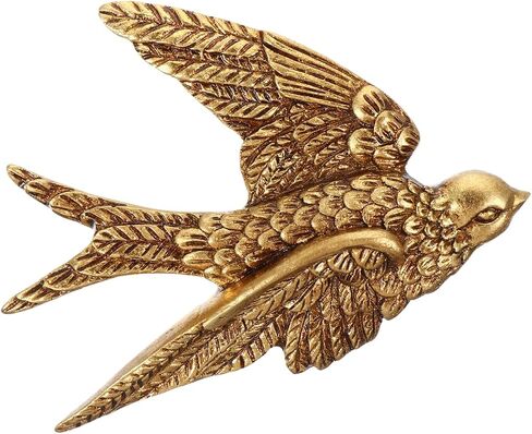 DOITOOL Bird Wall Art Swallow Wall Sculptures: Resin Birds Figurines Vintage Hanging Bird Ornament 3D Flying Birds Decoration Swallow Hanging Ornament for Home Living Room Garden Decor in Saudi Arabia