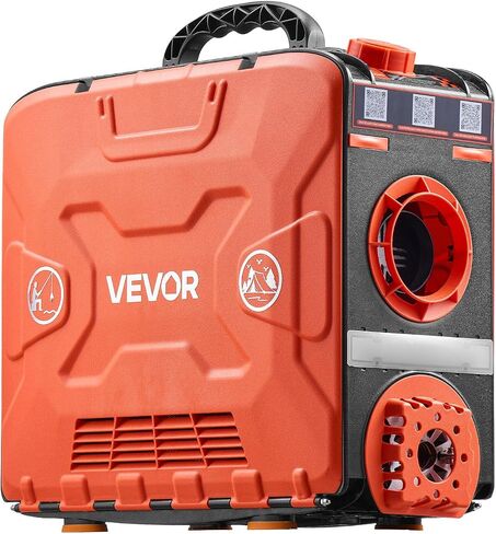 VEVOR Diesel Heater, 8KW, DC 12V, All in One Portable Diesel Air Heater with Bluetooth APP Control, Remote Control and LCD Screen, 1.2 Gal Fuel Tank for Vehicles, Vans, RVs, Campers, and Garages in Saudi Arabia