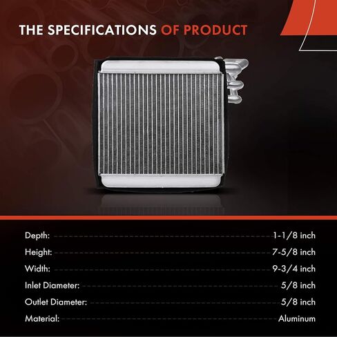 A-Premium HVAC Heater Core Compatible with Ford Thunderbird 2002-2005 & Jaguar S-Type 2000-2008 & Lincoln LS 2000-2006, Replace# XW4Z-18476-AA, XW4Z18476AA in Saudi Arabia