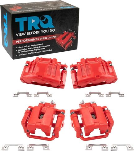 TRQ Brake Caliper Set Performance Compatible with 2005-2011 Chrysler 300 2009-2011 Dodge Challenger 2007-2011 Charger 2005-2008 Magnum in Saudi Arabia