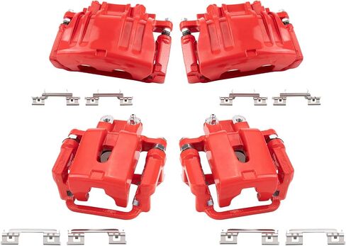 TRQ Brake Caliper Set Performance Compatible with 2005-2011 Chrysler 300 2009-2011 Dodge Challenger 2007-2011 Charger 2005-2008 Magnum in Saudi Arabia