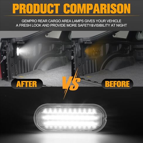 مجموعة مصابيح LED لسرير الشاحنة من Gempro لسيارة Ford F150 Raptor F250 F350 F450 Super Duty Pickup Truck، 6000K أبيض in Kuwait