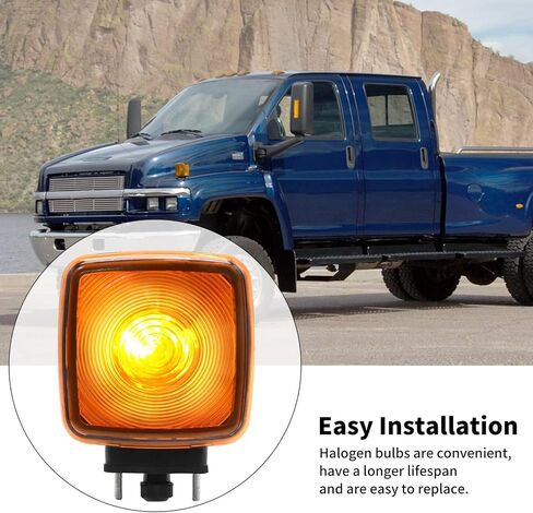 15148648 Turn Signal Light Fenders Turn Signal Yellow Lens Marker Light Truck Replacement for Chevrolet Kodiak Replacement for GMC Topkick in Saudi Arabia