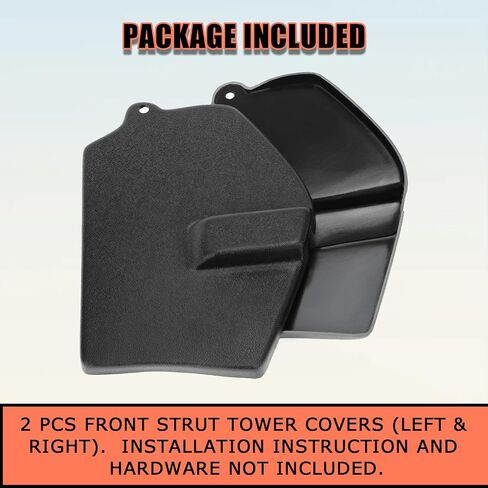 KUAFU Front Strut/Shock Tower Covers Compatible with 2020-2022 Chevrolet Corvette C8 Front Shock Absorbing Tower Cover with Mag Ride ABS Plastic in Saudi Arabia