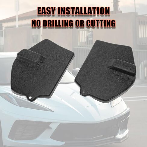 KUAFU Front Strut/Shock Tower Covers Compatible with 2020-2022 Chevrolet Corvette C8 Front Shock Absorbing Tower Cover with Mag Ride ABS Plastic in Saudi Arabia