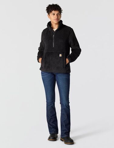 Carhartt Women's Loose Fit Fleece Pullover, Black in Saudi Arabia