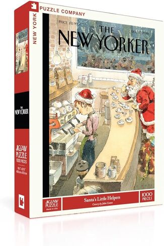 New York Puzzle Company - New Yorker Santa's Little Helpers - 1000 Piece Jigsaw Puzzle for Family Game Nights by John Cuneo in Kuwait