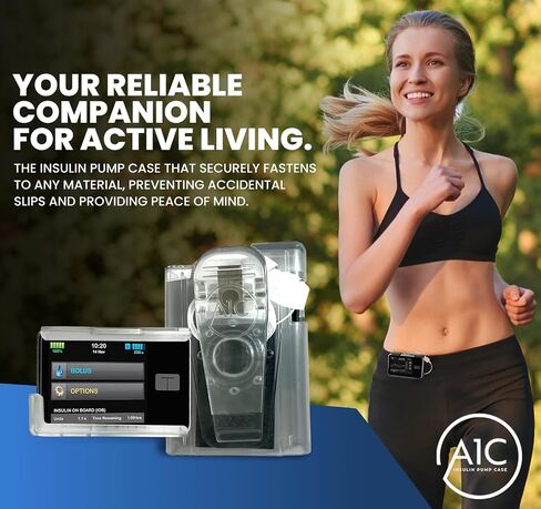 A1C 360 Rotating Pump Case for Tandem Tslim, t:Slim X2, t:Slim G4 - Insulin Pump Holder (Yellow) in Saudi Arabia