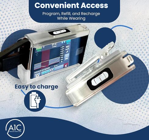 A1C 360 Rotating Pump Case for Tandem Tslim, t:Slim X2, t:Slim G4 - Insulin Pump Holder (Yellow) in Saudi Arabia