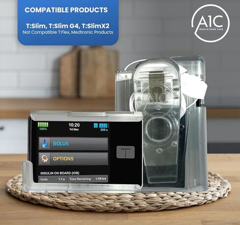 A1C 360 Rotating Pump Case for Tandem Tslim, t:Slim X2, t:Slim G4 - Insulin Pump Holder (Yellow) in Saudi Arabia