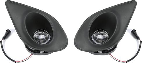 KUAFU LED Fog Light Kit Compatible with 2015-2023 Dodge Charger SRT Hellcat Replacement for 68280429AA 68280428AA 68228884AC Fog Lamp Set w/Bezel Wires Harness in Saudi Arabia