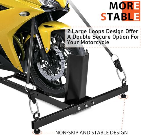 Motorcycle Wheel Chock,Motorcycle Wheel Chock Stand Upright 1800 lbs Capacity,Adjustable Heavy Duty Motorcycle Front Tire Stand Chock in Saudi Arabia