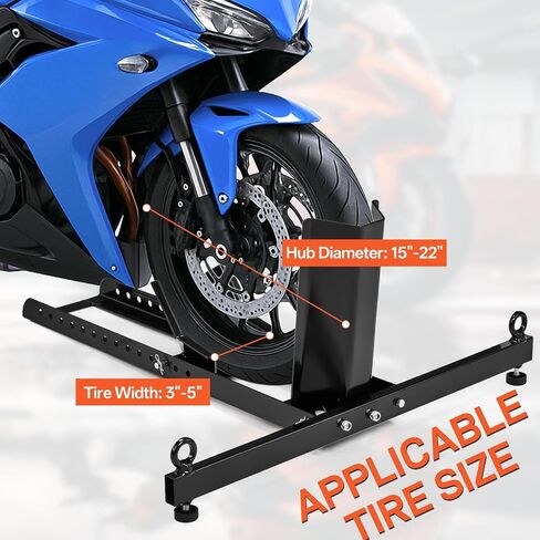 Motorcycle Wheel Chock,Motorcycle Wheel Chock Stand Upright 1800 lbs Capacity,Adjustable Heavy Duty Motorcycle Front Tire Stand Chock in Saudi Arabia