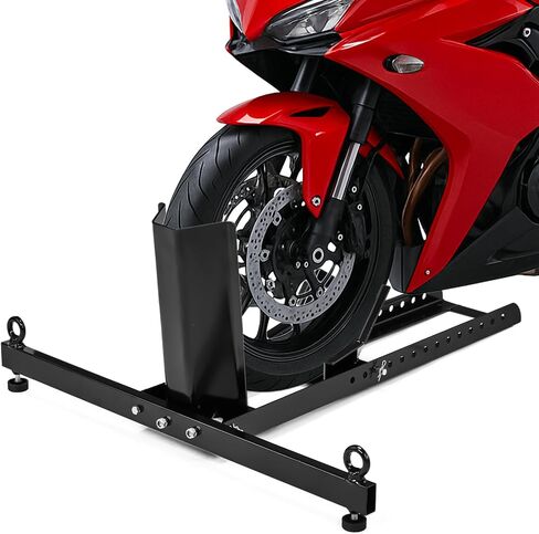 Motorcycle Wheel Chock,Motorcycle Wheel Chock Stand Upright 1800 lbs Capacity,Adjustable Heavy Duty Motorcycle Front Tire Stand Chock in Saudi Arabia