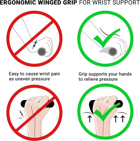 Bike Handlebar Grips, MTB Grips with Elastic Grainy Design Bike Grips, Slip Rubber Bike Handlebar Grips Bicycle Grips for BMX, Foldable Urban Bicycles, E-Bike, Scooter in Saudi Arabia