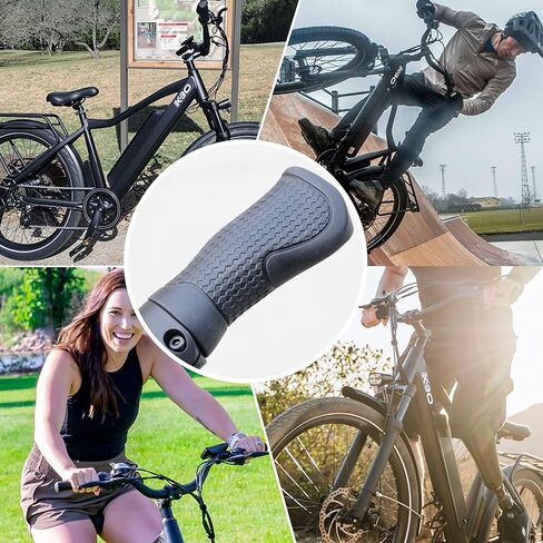 Bike Handlebar Grips, MTB Grips with Elastic Grainy Design Bike Grips, Slip Rubber Bike Handlebar Grips Bicycle Grips for BMX, Foldable Urban Bicycles, E-Bike, Scooter in Saudi Arabia