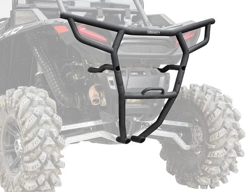 SuperATV Rear Bumper for Polaris RZR XP 1000/XP 4 1000/High Lifter/XP 4 High Lifter/Trails and Rocks, Wrinkle Black, 1.75" Heavy-Duty Steel Tubing, Powder-Coating, See Fitment, USA Made in Saudi Arabia