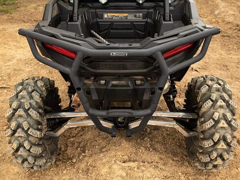 SuperATV Rear Bumper for Polaris RZR XP 1000/XP 4 1000/High Lifter/XP 4 High Lifter/Trails and Rocks, Wrinkle Black, 1.75" Heavy-Duty Steel Tubing, Powder-Coating, See Fitment, USA Made in Saudi Arabia