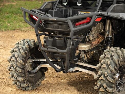 SuperATV Rear Bumper for Polaris RZR XP 1000/XP 4 1000/High Lifter/XP 4 High Lifter/Trails and Rocks, Wrinkle Black, 1.75" Heavy-Duty Steel Tubing, Powder-Coating, See Fitment, USA Made in Saudi Arabia