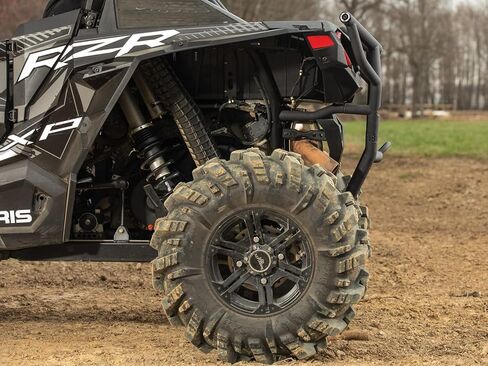 SuperATV Rear Bumper for Polaris RZR XP 1000/XP 4 1000/High Lifter/XP 4 High Lifter/Trails and Rocks, Wrinkle Black, 1.75" Heavy-Duty Steel Tubing, Powder-Coating, See Fitment, USA Made in Saudi Arabia