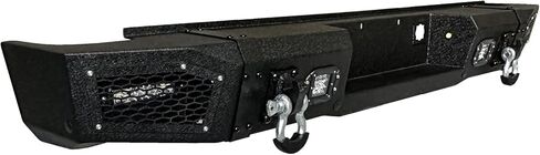 المصد الخلفي متوافق مع 2007-2013 شيفروليه سيلفرادو 1500 وجي إم سي سييرا مع فتحة تركيب مستشعر و4 مصابيح ألومنيوم و2 × 4.75 T حلقات على شكل حرف D in Kuwait