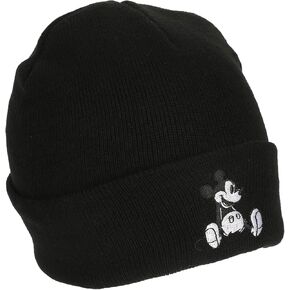 Mickey Mouse Embroidery Acrylic Knit Standard Cuff Beanie in Kuwait