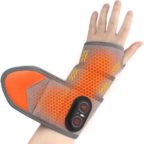 Cordless Wrist Heating Pad, Hand Wrap Brace with 3 Heats and Vibrations, Versatile Heating Pad for Knee, Elbow, Wrist, Ankle in Kuwait