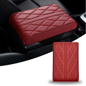 Car Armrest Cushion for Audi Q6 e-tron 2024 2025, Car Armrest Pad Soft Leather Car Center Console Cover Car Interior Accessories,A-Black in Saudi Arabia
