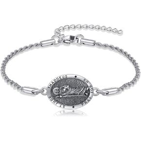 YAFEINI Saint Jude Bracelet for Women 925 Sterling Silver Saint Jude Bracelets Jewelry Gifts in Saudi Arabia
