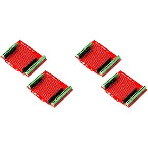 2 قطعة درع المسمار الأحمر V1.0 لوحة تمديد طرفية مجمعة نوع بروتو لـ UNO R3 IO in Kuwait