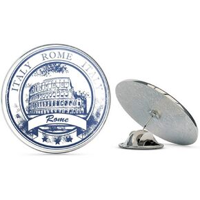 Italy Rome Round Metal 0.75" Lapel Pin Hat Shirt Pin Tie Tack Pinback in Kuwait