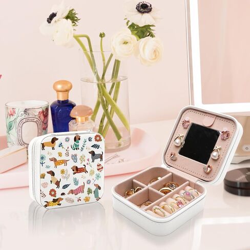 Dachshund Gifts for Women Jewelry Box, Weiner Dog Gift for Women, Dachshund Lovers Weiner Dog Mom Gift Decor Jewelry Case Organizer in Saudi Arabia