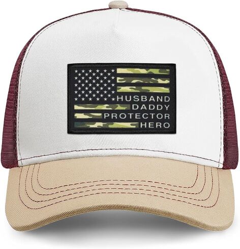 American Flag Hat Best Dad Ever Fathers Day Christmas Birthday Dad Gifts for Dad Hat from Daughter Son Camouflage in Saudi Arabia