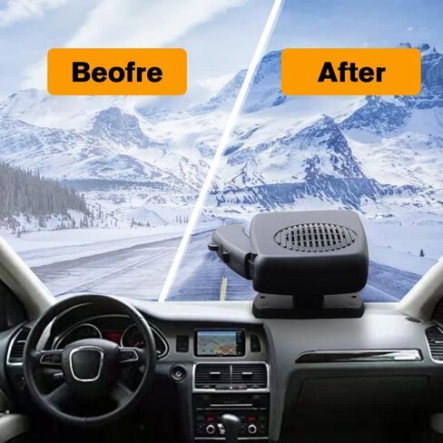Portable Car Heater 2 in1 Fast Heating or Cooling Fan 12V 150W Car Warmer Defogger Demister Heating Auto Dryer Windshield Defroster in Saudi Arabia