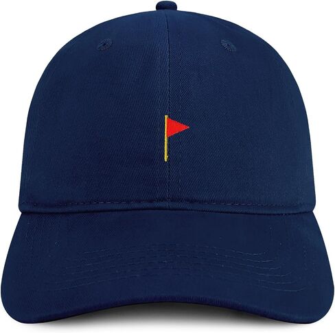 Trendy Apparel Shop Red Flag Emoticon Quality Embroidered Low Profile Brushed Cotton Dad Hat Cap in Saudi Arabia