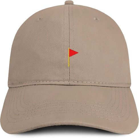 Trendy Apparel Shop Red Flag Emoticon Quality Embroidered Low Profile Brushed Cotton Dad Hat Cap in Saudi Arabia