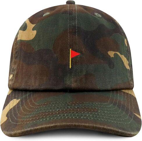 Trendy Apparel Shop Red Flag Emoticon Quality Embroidered Low Profile Brushed Cotton Dad Hat Cap in Saudi Arabia