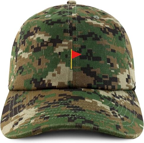 Trendy Apparel Shop Red Flag Emoticon Quality Embroidered Low Profile Brushed Cotton Dad Hat Cap in Saudi Arabia
