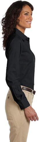 Harriton M510W Ladies Value Poplin Button Down Shirt in Kuwait