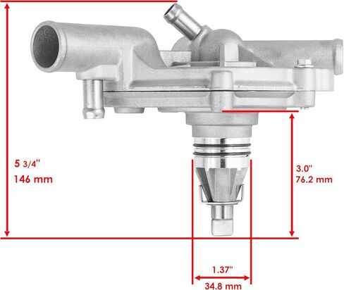 Caltric Water Pump Assembly Compatible with Polaris Ranger XP 900 2015 2016 2017 2018 2019 1205015 in Saudi Arabia