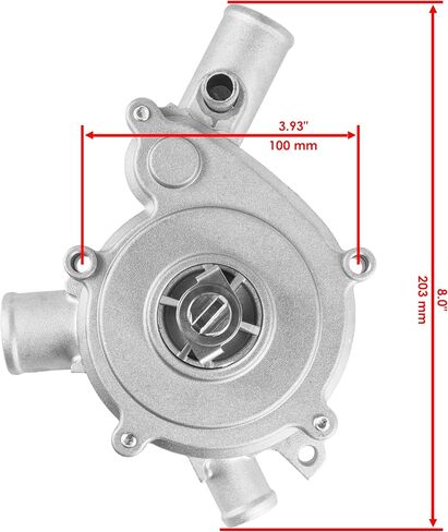 Caltric Water Pump Assembly Compatible with Polaris Ranger XP 900 2015 2016 2017 2018 2019 1205015 in Saudi Arabia