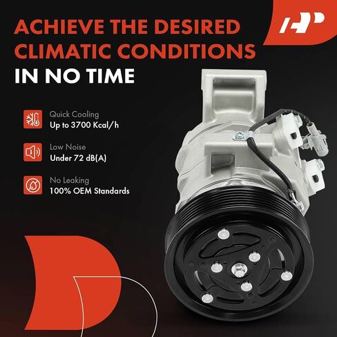 A-Premium Air Conditioner AC Compressor with Clutch Compatible with Toyota Hilux 2001-2006 2.4L in Saudi Arabia