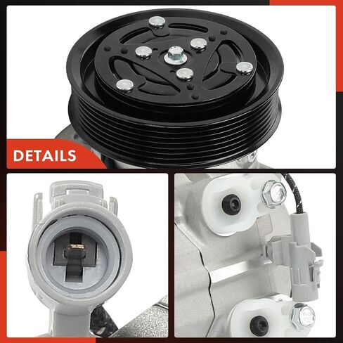 A-Premium Air Conditioner AC Compressor with Clutch Compatible with Toyota Hilux 2001-2006 2.4L in Saudi Arabia