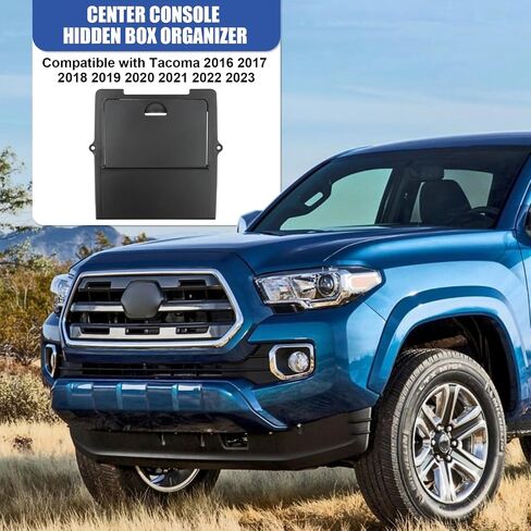 PSLER Center Console Hidden Organizer - Fit for Toyota Tacoma 2016 2017 2018 2019 2020 2021 2022 2023 Armrest Tray Hidden Storage Box for Toyota Tacoma 2016-2023 Car Interior Accessories in Saudi Arabia