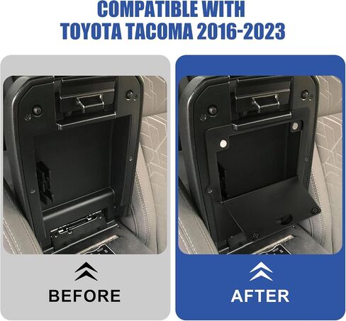 PSLER Center Console Hidden Organizer - Fit for Toyota Tacoma 2016 2017 2018 2019 2020 2021 2022 2023 Armrest Tray Hidden Storage Box for Toyota Tacoma 2016-2023 Car Interior Accessories in Saudi Arabia