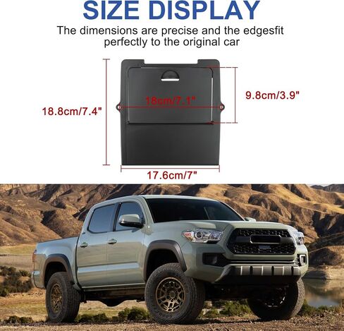 PSLER Center Console Hidden Organizer - Fit for Toyota Tacoma 2016 2017 2018 2019 2020 2021 2022 2023 Armrest Tray Hidden Storage Box for Toyota Tacoma 2016-2023 Car Interior Accessories in Saudi Arabia