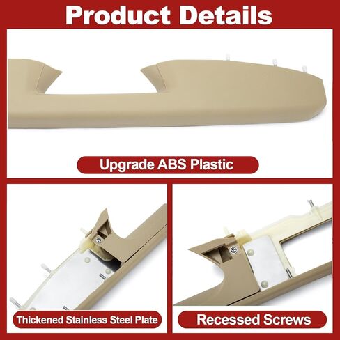 إصلاح مسند الذراع الجانبي للسائق الأمامي مع مقبض تحرير الباب فوق باب مسند الذراع متوافق مع تشيفي سيلفرادو تاهو سوبربان أفالانش، جي إم سي سييرا يوكون 2010-2014،27 ​​بوصة - أسمر - GM# 84127282,80995 in Kuwait