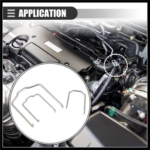 زنبرك الاحتفاظ بخرطوم الرادياتير، مشبك مشبك حذاء الحصان، لسيارة BMW E39 E38 E60 E90، معدن، لون فضي، مجموعة واحدة من المواد المتينة in Saudi Arabia