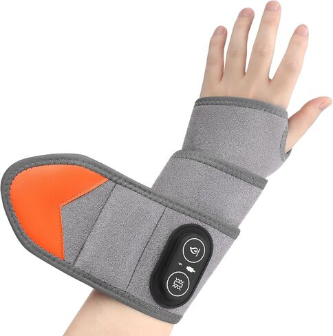 Cordless Wrist Heating Pad, Hand Wrap Brace with 3 Heats and Vibrations, Versatile Heating Pad for Knee, Elbow, Wrist, Ankle in Kuwait